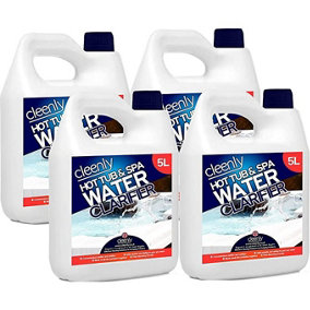 Cleenly Hot Tub & Spa Water Clarifier - Transforms Cloudy, Dull Looking Water- 20 litres