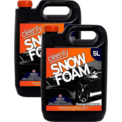 Cleenly Orange Snow Foam - High Performance Formula with Super Thick Foam 10L