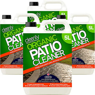 Cleenly Organic Patio Cleaner - For Patios, Driveways, Paths & More - Contains no Bleach or Harsh Chemicals 20L