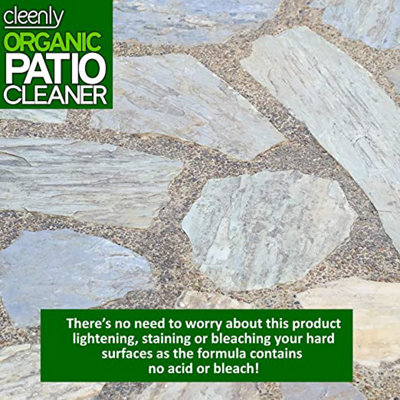 Cleenly Organic Patio Cleaner - For Patios, Driveways, Paths & More - Contains no Bleach or Harsh Chemicals 5L