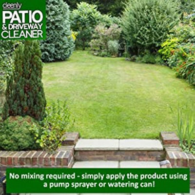 Cleenly Patio & Driveway Cleaner 10L - Remove Stains, Dirt and Grime - Use on Block Paving, Steps, Paths, Concrete