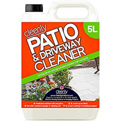 Cleenly Patio & Driveway Cleaner 5L Remove Stains, Dirt and Grime