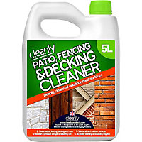 Cleenly Patio Fencing & Decking Cleaner Fluid Concentrate for Outdoor Use Pet Friendly (5 Litres)
