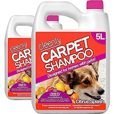 Cleenly Pet Carpet Shampoo Cleaner Solution (10 litres) Citrus Splash