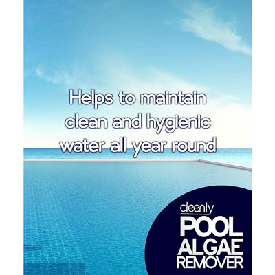 Cleenly Pool Algae Remover - Removes & Prevents the Growth of Green in Water - Super Concentration and Long Lasting 5L