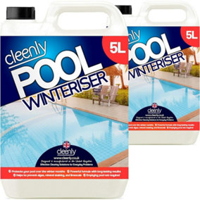 Cleenly Pool Winteriser Protects Your Pool Hot Tub or Spa Throughout Winter Prevents Limescale Algae & Mineral Staining 10L