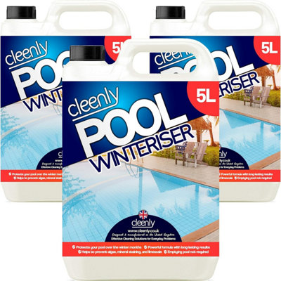 Cleenly Pool Winteriser Protects Your Pool Hot Tub or Spa Throughout Winter Prevents Limescale Algae & Mineral Staining 15L