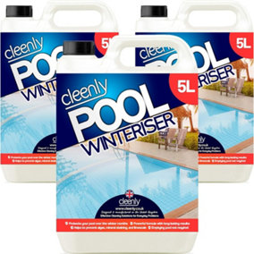 Cleenly Pool Winteriser Protects Your Pool Hot Tub or Spa Throughout Winter Prevents Limescale Algae & Mineral Staining 15L