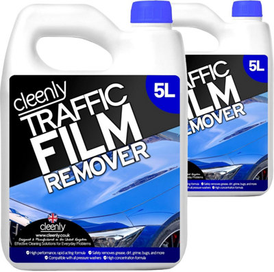 Cleenly Traffic Film Remover - Heavy Duty TFR Cleans Dirt, Grime, Bugs & More L
