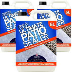 Cleenly Ultimate Patio Sealer Patio & Driveway Sealant to Prevent Weathering & Stains 15L