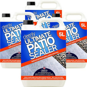 Cleenly Ultimate Patio Sealer - Patio & Driveway Sealant to Prevent Weathering & Stains 20L