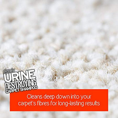 Cleenly Urine Destroying Enzyme Carpet Shampoo Cleaning Detergent (5 litres) - Digests Urine Salts