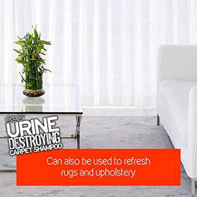 Cleenly Urine Destroying Enzyme Carpet Shampoo Cleaning Detergent (5 litres) - Digests Urine Salts - 7