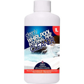 Cleenly Whirlpool Internal Pipe Cleaner Removes Dirt Grime Oil Odours from Hot Tub Spa and Pool Pipework 1 Litre
