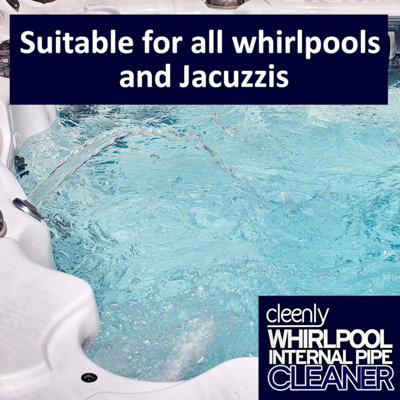 Cleenly Whirlpool Internal Pipe Cleaner Removes Dirt Grime Oil & Odours from Hot Tub Spa and Pool Pipework (10 Litre)