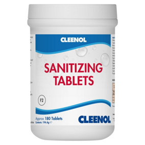 Cleenol 062534/6 Sanitizing Bleach Tablets, Set of 180
