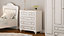CLEMENT 3+2 Chest Of Drawers in White colour