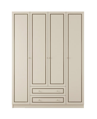 CLEMENT 4 Door 2 Drawer Wardrobe