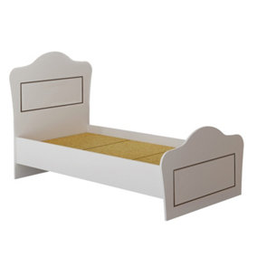 CLEMENT Single Childrens Bed, White