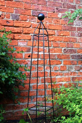 Cleo 4Ft Obelisk Bare Metal/Ready to Rust - Steel - L22 x W22 x H121.9 cm