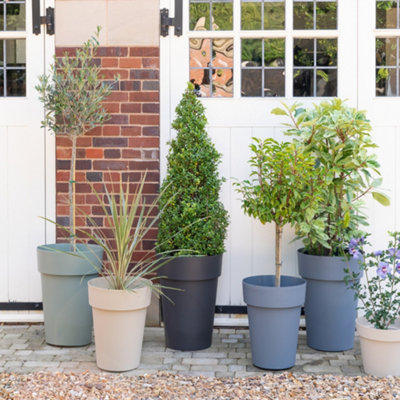 Cleo High Planter H55cm Anthracite