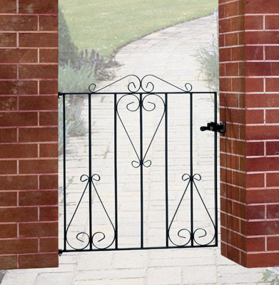 CLEVE Metal Scroll Low Flat Garden Gate 991mm GAP x 914mm High CSZP4 - 3