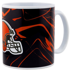 Cleveland Browns Camo Mug Black/Red/White (One Size)