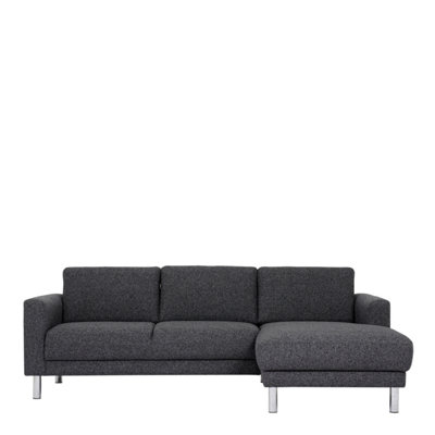 Cleveland Chaiselongue Sofa (RH) in Nova Anthracite