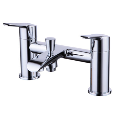 Clever Elegance Bathroom Bath & Shower Mixer Tap With Shower Kit Chrome