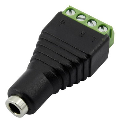 CLEVER LITTLE BOX - 3.5mm Jack Stereo Socket to 4x Terminal Block Adaptor