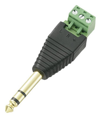 CLEVER LITTLE BOX - 6.35mm Jack Stereo Plug to 3x Terminal Block Adaptor