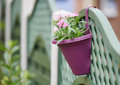 hanging ceramic planter Dark Grey Round Cement Hanging Planter | Pots & Planters