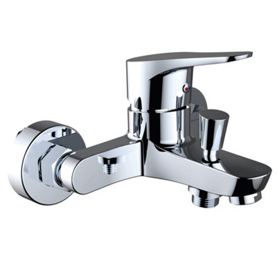 Clever Start Urban Wall Mounted Bathroom Bath & Shower Mixer Tap With