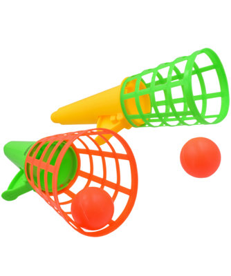 Click and Catch Ball Game for Kids with 2 Launchers and Balls - 2 Pack