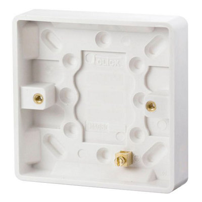 Click CMA080 Mode 1 Gang 16mm Pattress Back Box