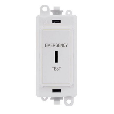 Click GM2046PWET 20A DP Key Switch Marked Emergency Test