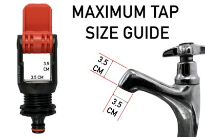 Click-Lock Quick-Connect Kitchen Tap Adapter for Downward-Facing Spouts ...