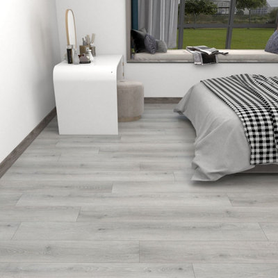 Click LVT Flooring SPC 5.5mm Havana Grey Oak Plank Wood Effect For Home ...
