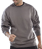 Click Polycotton Work Sweatshirt Jumper Grey - XL