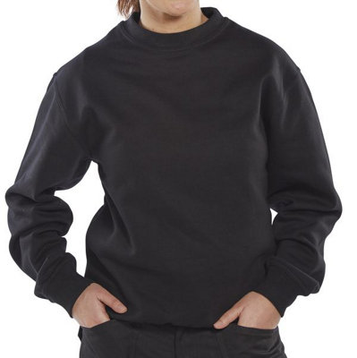 Click Premium Work Sweatshirt Jumper Black L DIY at B Q