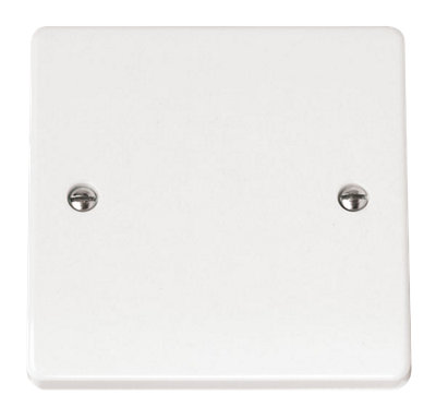 Click Scolmore Mode Single Blanking Plate 1 Gang White - CMA060