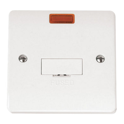 Click Scolmore Mode Un-Switched Fused Spur Unit 13A White - CMA653
