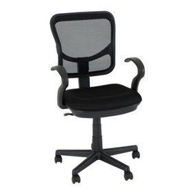 Clifton Computer Chair - L59 x W61.5 x H105.5 cm - Black