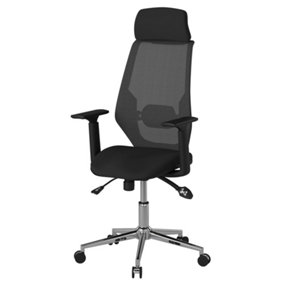 Clifton office chair with wheels in black