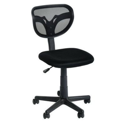 Clifton Standard Computer Chair Armless in Black