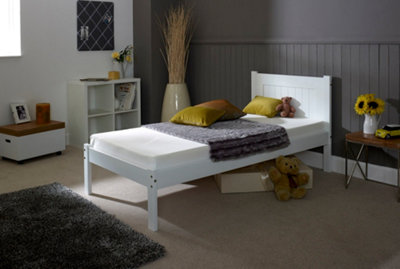 Clifton Wooden Bed Frame 3ft Single - White