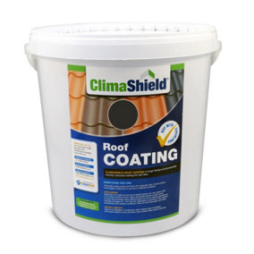 ClimaShield - Roof Coating Sealer & Tile Paint - Black (20L) Transforms Concrete Tiles and Protects against Moss & Algae