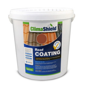 ClimaShield - Roof Coating Sealer & Tile Paint - Burgundy (20L) Transforms Concrete Tiles and Protects against Moss & Algae