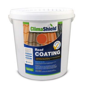 ClimaShield - Roof Coating Sealer & Tile Paint - Rustic Red (20L) Transforms Concrete Tiles and Protects against Moss & Algae