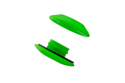 clip on replacement eyelets for tarpaulins and other sheeting in green - 3